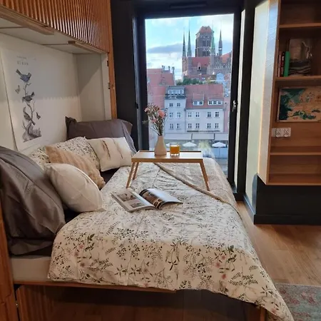 Apartment Birdnest Riverview Studio & Parking Gdansk